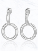 CUT OUT CIRCLE POST EARRINGS