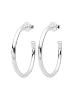 SHEILA FAJL PETITE EVERYBODY'S FAVORITE HOOPS - SHINY SILVER