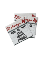 EL ARROYO COCKTAIL NAPKINS (PACK OF 20) - HOLIDAY STRENGTH