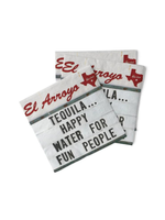 EL ARROYO COCKTAIL NAPKINS (PACK OF 20) - HAPPY WATER