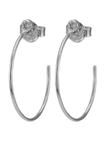 SHEILA FAJL SIMA HOOPS - BRUSHED SILVER