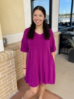 UMGEE BEL DRESS - MAGENTA