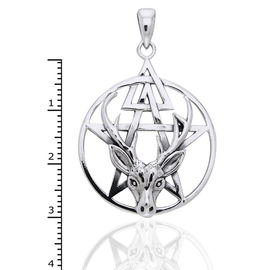 Stag and Pentacle Third Degree Pendant