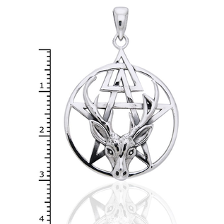Stag and Pentacle Third Degree Pendant