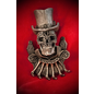 Baron Samedi Wall Plaque in Silver Finish