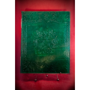 Large Herbal Pentagram Journal in Green