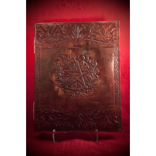 Large Herbal Pentagram Journal in Brown