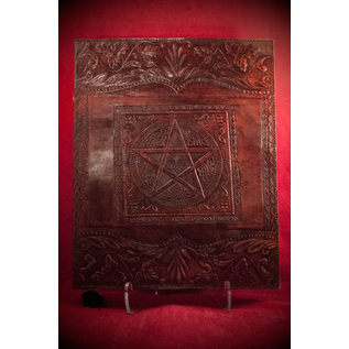 Large Pentacle in Square Journal in Brown