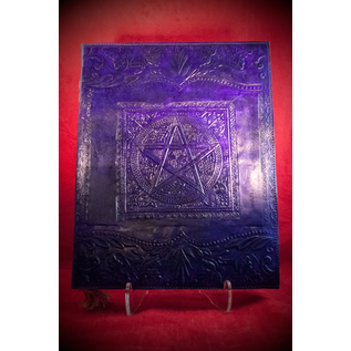 Large Pentacle in Square Journal in Purple