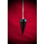 Black Tourmaline 12 Faceted Pendulum