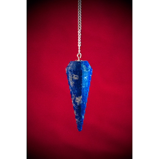 Lapis 12 Faceted Pendulum