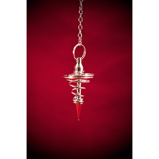 Silver Spiral Metal Pendulum