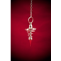 Silver Spiral Metal Pendulum