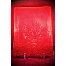 Large Herbal Pentagram Journal in Red