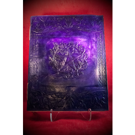 Large Herbal Pentagram Journal in Purple