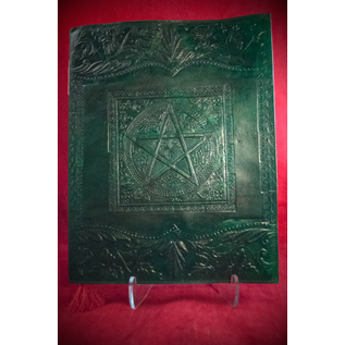 Large Pentacle in Square Journal in Green