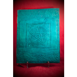 Large Pentacle in Square Journal in Blue