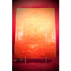 Large Pentacle in Square Journal in Orange
