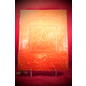 Large Pentacle in Square Journal in Orange