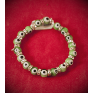 Evil Eye Bracelet Green 4mm