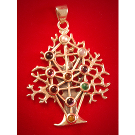 Kabbalah Tree of Life with Gems