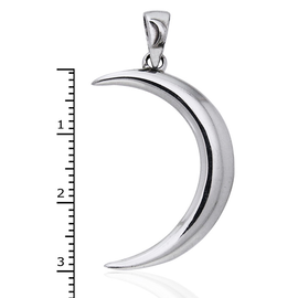 Large Crescent Moon Pendant