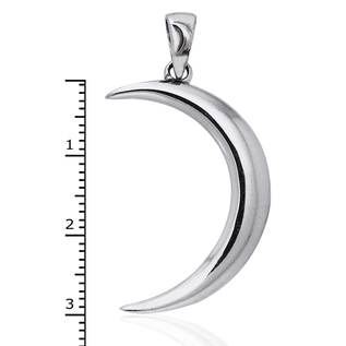 Large Crescent Moon Pendant