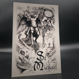 St. Michael Postcard by Sabrina the Ink Witch