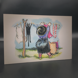 Witch Wash Day Postcard by Sabrina the Ink Witch