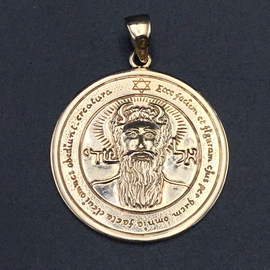The First Pentacle of the Sun in 14 Karat Gold with Citrine