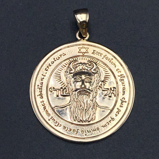 The First Pentacle of the Sun in 14 Karat Gold with Citrine