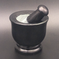 Small Witches’ Mortar & Pestle in Black Soapstone