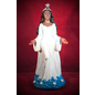 Handpainted Yemaya Dark Skin Statue - 8 Inches Tall