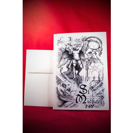 Greeting Card - St. Michael by Sabrina the Inkwitch
