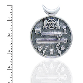 Pentacle and Sword Medallion