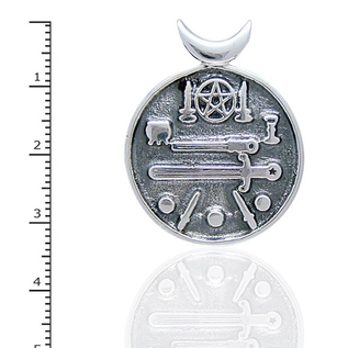 Pentacle and Sword Medallion