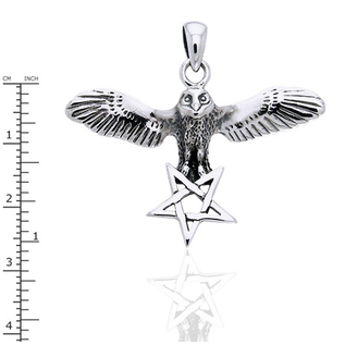 Flying Owl With Inverted Pentacle