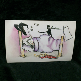 Sweet Dreams Postcard by Sabrina the Ink Witch