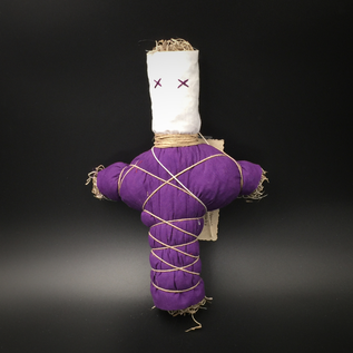 Old New Orleans Voodoo Doll in Purple