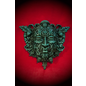 Green Man Wall Plaque in Green Finish