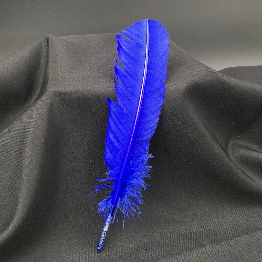 blue quill pen