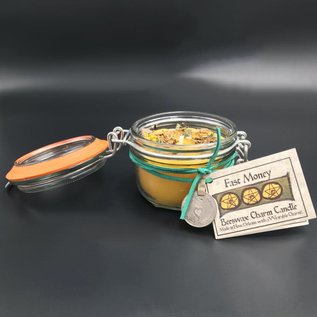 Fast Money Beeswax Charm Candle 5.4oz