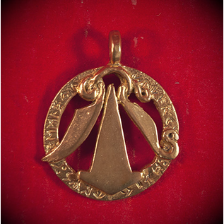 Hesselberg Amulet with Futhark in Bronze