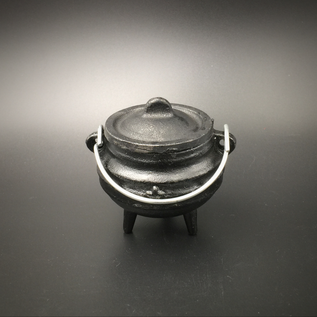 Baby Witch Pot Cauldron and Votive Holder with Pentagram