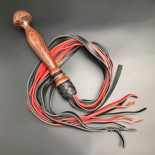 Ash Wood Scourge with Red and Black Tail