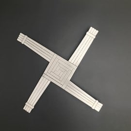 St. Brigid's Cross in Pewter - Made in Ireland