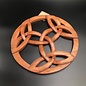 Celtic Triple Triquetra Wall Hanging in Mahogany