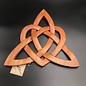 Celtic Triquetra Wall Hanging in Mahogany