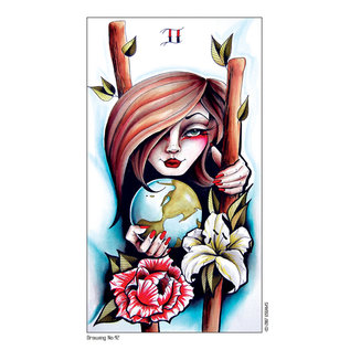 U.S. Games Systems Eight Coins' Tattoo Tarot - by Lana Zellner