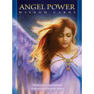 U.S. Games Systems Angel Power Wisdom Cards - by Gaye Guthrie (illustrated by Hiroyuki Satou)